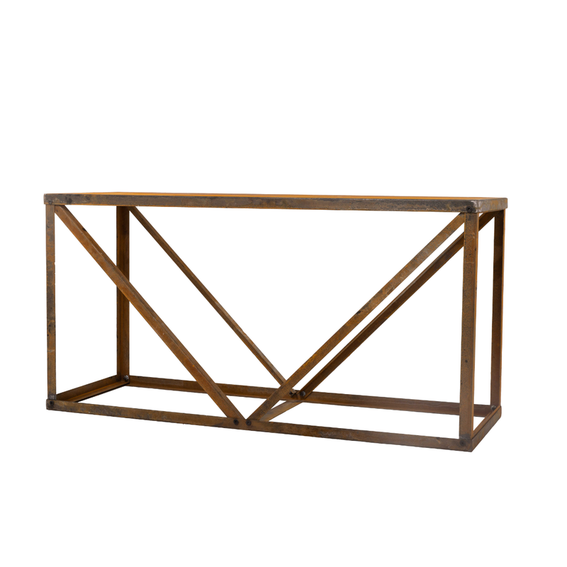 Holzgestell RUSTY, 100x35x50 cm