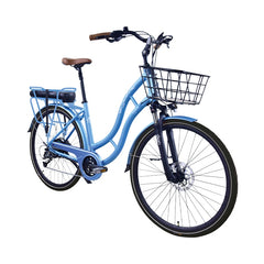 Retro E-Bike Barock hellblau