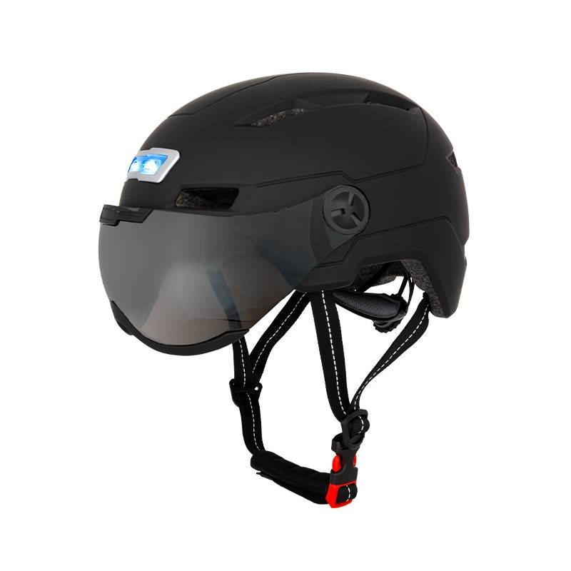 E-Bike-Helm mit Licht und Visier